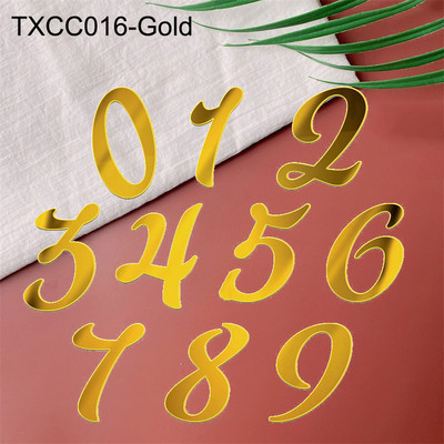 Decor acrilic pentru tort cu oglindă aurie La mulți ani, alfabet englezesc, număr roman, pentru petrecere de nuntă, pentru tort, cu steagul pentru cupcake