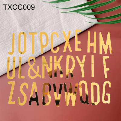 Decor acrilic pentru tort cu oglindă aurie La mulți ani, alfabet englezesc, număr roman, pentru petrecere de nuntă, pentru tort, cu steagul pentru cupcake