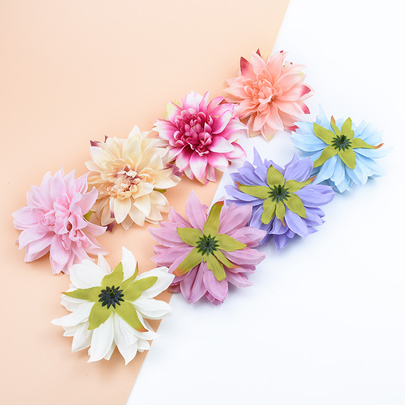 10 buc 10 cm plante artificiale flori decorative gerbera de matase decor de Craciun pentru casa nunta bricolaj coroana falsa stamine brosa