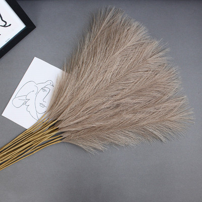 10 vnt. Dirbtinė gėlė Pampas Žolė Netikras augalas Nendrinis Vestuvinis Papuošimas Gėlės Mėlynos Pampos Puokštė Boho Decor Namų aksesuarai