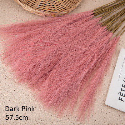 10 vnt. Dirbtinė gėlė Pampas Žolė Netikras augalas Nendrinis Vestuvinis Papuošimas Gėlės Mėlynos Pampos Puokštė Boho Decor Namų aksesuarai