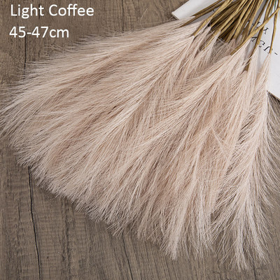 10 vnt. Dirbtinė gėlė Pampas Žolė Netikras augalas Nendrinis Vestuvinis Papuošimas Gėlės Mėlynos Pampos Puokštė Boho Decor Namų aksesuarai