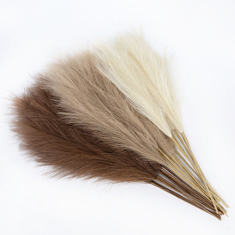 1 tk Kunstlikud pampad muruoksad Lilled Vaas Kaunistused Võltstaimed Pulmakaare sein Jõulude kodukaunistus Kunstlik pilliroolill