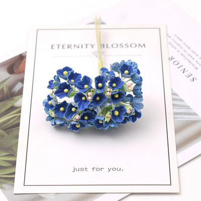 1 csomó\8db Mini papír rózsa hamis virág csokor esküvői dekoráció művirág barkácsolás Scrapbooking koszorú virágok