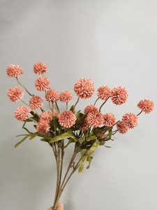 Buchet de flori artificiale cu 5 capete Minge de flori de păpădie de mătase Flori false DIY Home Decor de nuntă Cadouri de Ziua Îndrăgostiților