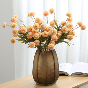 Buchet de flori artificiale cu 5 capete Minge de flori de păpădie de mătase Flori false DIY Home Decor de nuntă Cadouri de Ziua Îndrăgostiților