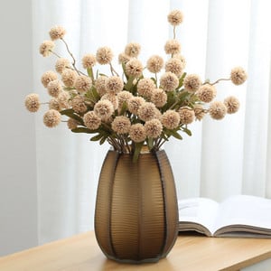 Buchet de flori artificiale cu 5 capete Minge de flori de păpădie de mătase Flori false DIY Home Decor de nuntă Cadouri de Ziua Îndrăgostiților