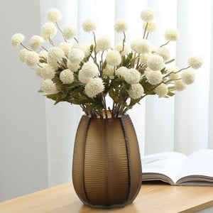 Buchet de flori artificiale cu 5 capete Minge de flori de păpădie de mătase Flori false DIY Home Decor de nuntă Cadouri de Ziua Îndrăgostiților