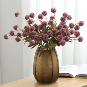 Buchet de flori artificiale cu 5 capete Minge de flori de păpădie de mătase Flori false DIY Home Decor de nuntă Cadouri de Ziua Îndrăgostiților