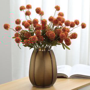 Buchet de flori artificiale cu 5 capete Minge de flori de păpădie de mătase Flori false DIY Home Decor de nuntă Cadouri de Ziua Îndrăgostiților
