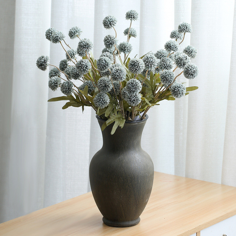 Buchet de flori artificiale cu 5 capete Minge de flori de păpădie de mătase Flori false DIY Home Decor de nuntă Cadouri de Ziua Îndrăgostiților