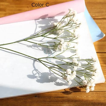 90 глави изкуствени цветя фалшив дъх на бебе гипсофила сватбена украса рожден ден направи си сам фото реквизит цветни глави клон