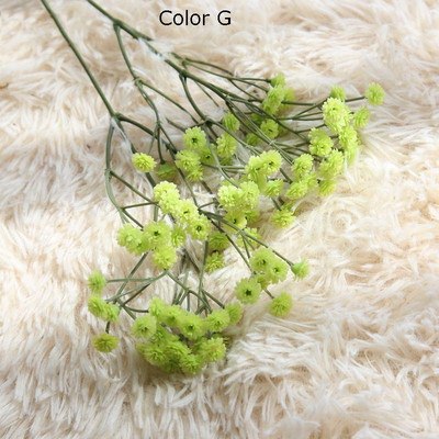 90 de capete Flori artificiale Respirație falsă a bebelușului Gypsophila Decorare nuntă Zi de naștere Bricolaj Recuzită foto Capete de flori Ramă