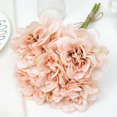 5db Mesterséges bazsarózsa Virágok Kávé Esküvői Születésnapi Dekoráció Barkácsolás Otthoni Elrendezés Dahlia Csokor Koszorú Kézműves Kiegészítő