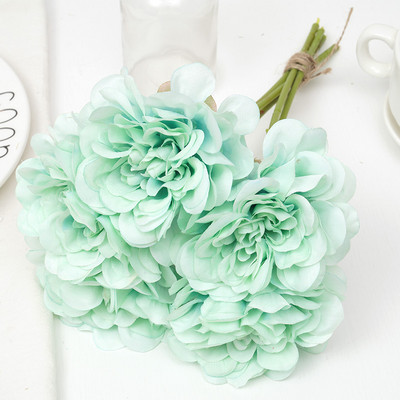 5db Mesterséges bazsarózsa Virágok Kávé Esküvői Születésnapi Dekoráció Barkácsolás Otthoni Elrendezés Dahlia Csokor Koszorú Kézműves Kiegészítő