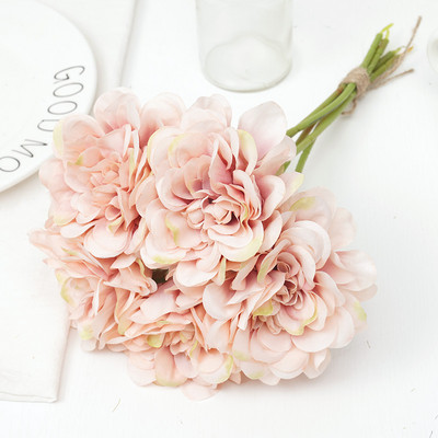5db Mesterséges bazsarózsa Virágok Kávé Esküvői Születésnapi Dekoráció Barkácsolás Otthoni Elrendezés Dahlia Csokor Koszorú Kézműves Kiegészítő