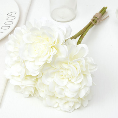 5db Mesterséges bazsarózsa Virágok Kávé Esküvői Születésnapi Dekoráció Barkácsolás Otthoni Elrendezés Dahlia Csokor Koszorú Kézműves Kiegészítő