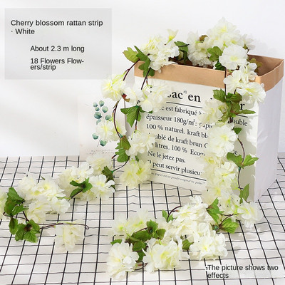 7 jalga 2 m lillepael Kunstlik Wisteria viinapuu vanik Taimed Lehestik Õues Kodu Järelill Võltslilled Rippseinakaunistused