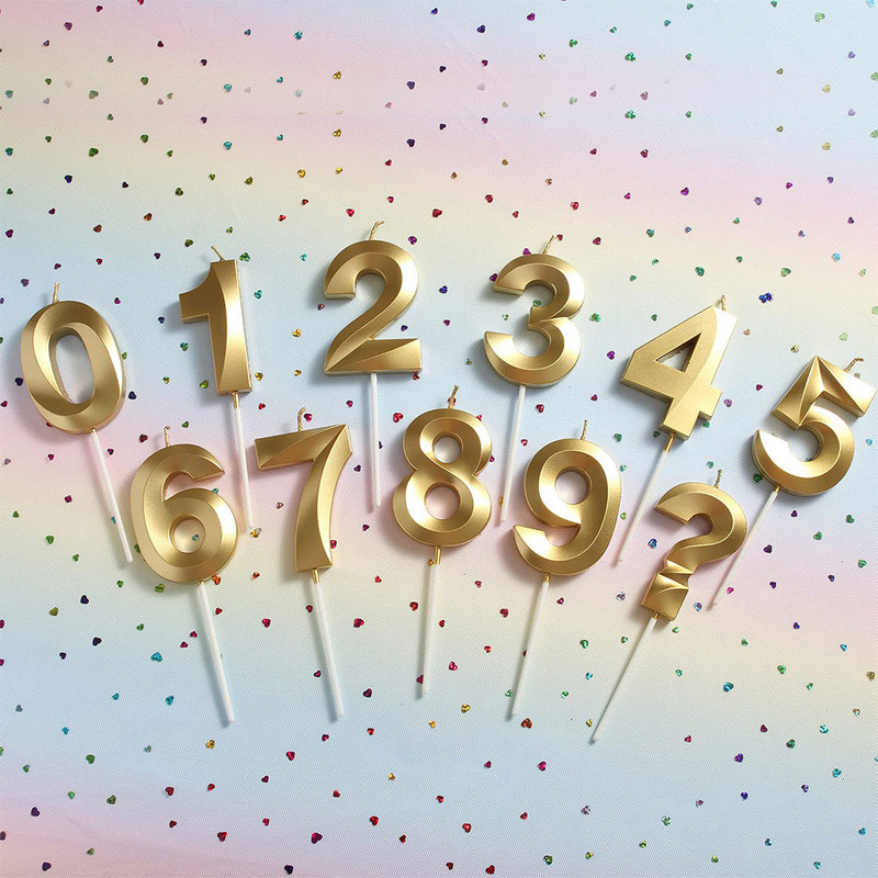 1 buc Număr Lumânări pentru Ziua Nașterii Tort Topper Decorare pentru petrecerea de Naștere Tort de nuntă Lumânare Favoare Articole Instrumente pentru decorarea torturilor
