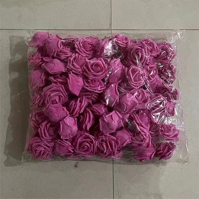 20/30/50 gab. 8CM mākslīgās PE putu rožu ziedi galvas līgavas pušķis zieds kāzu ballītei dekoratīvs albums, DIY zieds