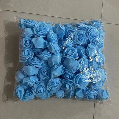 20/30/50 gab. 8CM mākslīgās PE putu rožu ziedi galvas līgavas pušķis zieds kāzu ballītei dekoratīvs albums, DIY zieds