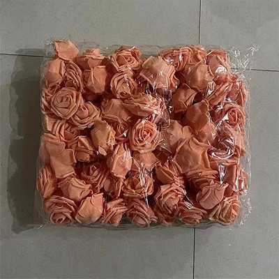 20/30/50 gab. 8CM mākslīgās PE putu rožu ziedi galvas līgavas pušķis zieds kāzu ballītei dekoratīvs albums, DIY zieds