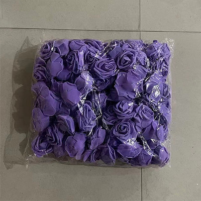 20/30/50 gab. 8CM mākslīgās PE putu rožu ziedi galvas līgavas pušķis zieds kāzu ballītei dekoratīvs albums, DIY zieds