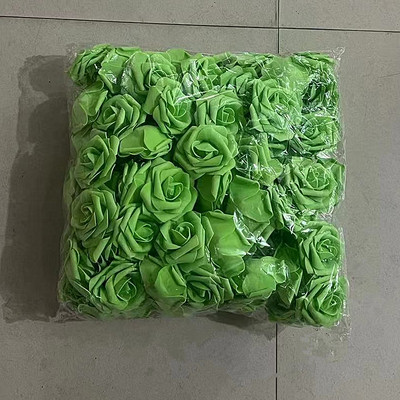 20/30/50 gab. 8CM mākslīgās PE putu rožu ziedi galvas līgavas pušķis zieds kāzu ballītei dekoratīvs albums, DIY zieds