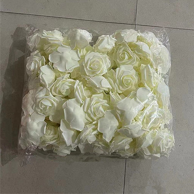 20/30/50 gab. 8CM mākslīgās PE putu rožu ziedi galvas līgavas pušķis zieds kāzu ballītei dekoratīvs albums, DIY zieds