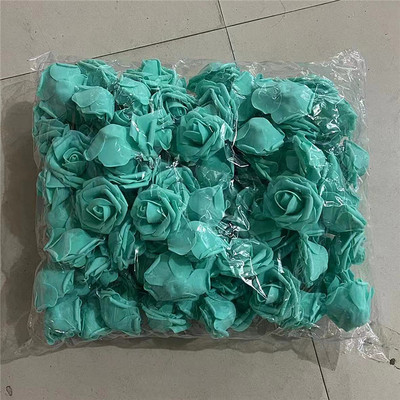 20/30/50 gab. 8CM mākslīgās PE putu rožu ziedi galvas līgavas pušķis zieds kāzu ballītei dekoratīvs albums, DIY zieds