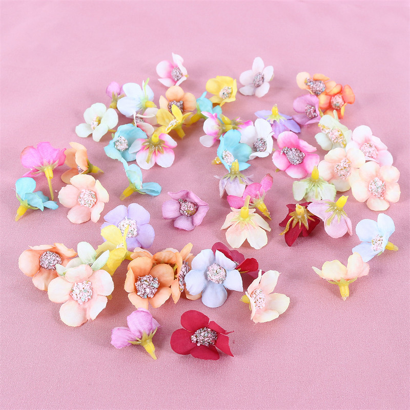 50/100 gab. Mākslīgās gerberas zīda ziedu galvas mājas dekors DIY vītnes kāzu ballīte ziedu sienas dekorēšana albuma vainagu rokdarbi