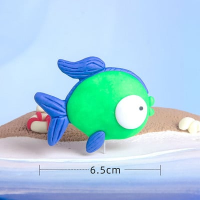 Decorat pentru tort cu scoici de mare, stea de mare, pentru petrecere de aniversare, pentru baby shower, pentru nunta, pentru tema petrecerii sub mare