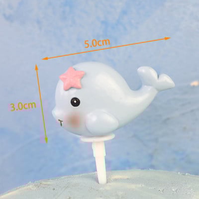 Decorat pentru tort cu scoici de mare, stea de mare, pentru petrecere de aniversare, pentru baby shower, pentru nunta, pentru tema petrecerii sub mare