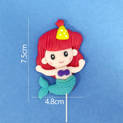 Decorat pentru tort cu scoici de mare, stea de mare, pentru petrecere de aniversare, pentru baby shower, pentru nunta, pentru tema petrecerii sub mare