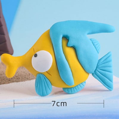 Decorat pentru tort cu scoici de mare, stea de mare, pentru petrecere de aniversare, pentru baby shower, pentru nunta, pentru tema petrecerii sub mare