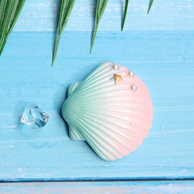 Decorat pentru tort cu scoici de mare, stea de mare, pentru petrecere de aniversare, pentru baby shower, pentru nunta, pentru tema petrecerii sub mare
