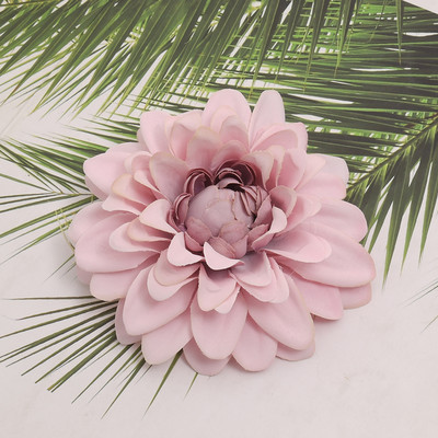 6db Dahlia mesterséges selyem virágfejek esküvői dekorációhoz Rózsa barkács koszorús ajándékdoboz Scrapbooking kézműves hamis virágfej