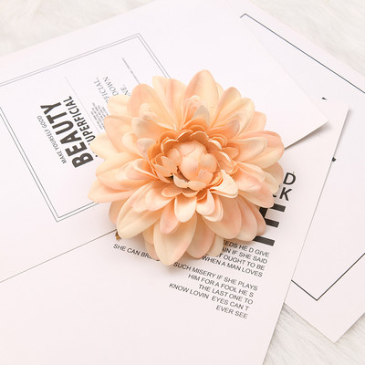 6db Dahlia mesterséges selyem virágfejek esküvői dekorációhoz Rózsa barkács koszorús ajándékdoboz Scrapbooking kézműves hamis virágfej