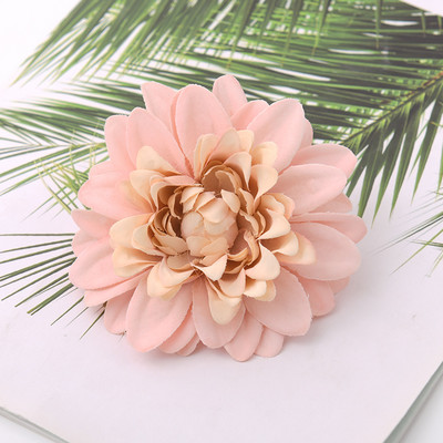 6db Dahlia mesterséges selyem virágfejek esküvői dekorációhoz Rózsa barkács koszorús ajándékdoboz Scrapbooking kézműves hamis virágfej