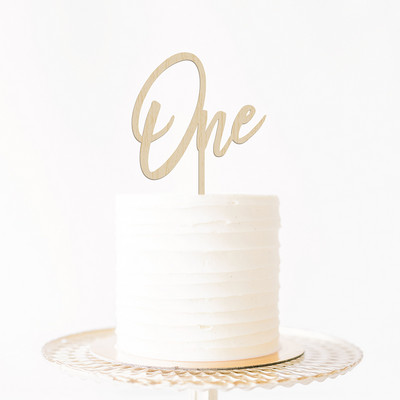 One First Birthday Cake Topper DIY Baking Supplies Wood Letter Εργαλεία διακόσμησης τούρτας Επιδόρπιο Διακόσμηση πάρτι Μπομπονιέρα γενεθλίων