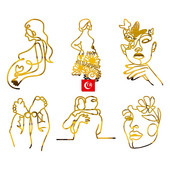 Māksla, grūtniece, daudz laimes dzimšanas dienā kūkas virsma, akrila zelta dāma, seja, kāzu mazuļa pēdu nospieduma kūkas virsma, ballīšu kūkas dekorācijas