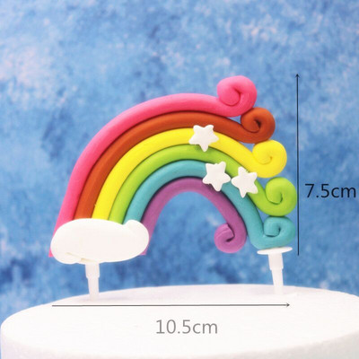 Ükssarviku koogitops Miniatuurne Pegasuse vikerkaarekuju, naine, inglitiivad, sünnipäeva pulmakoogi kaunistus