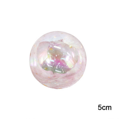 3/4/5 buc Bubble Balls Cake Topper Transparente, Colorate, Din Plastic, Decor Tort, Crăciun, Nunta, Zile de Naștere, Ornamente pentru Coacere