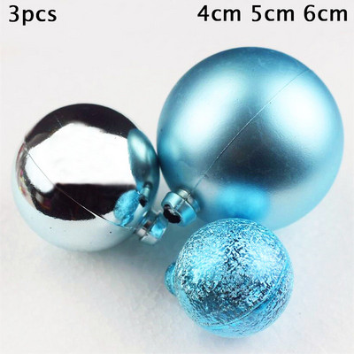 3/4/5 buc Bubble Balls Cake Topper Transparente, Colorate, Din Plastic, Decor Tort, Crăciun, Nunta, Zile de Naștere, Ornamente pentru Coacere