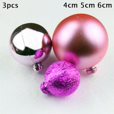 3/4/5 buc Bubble Balls Cake Topper Transparente, Colorate, Din Plastic, Decor Tort, Crăciun, Nunta, Zile de Naștere, Ornamente pentru Coacere