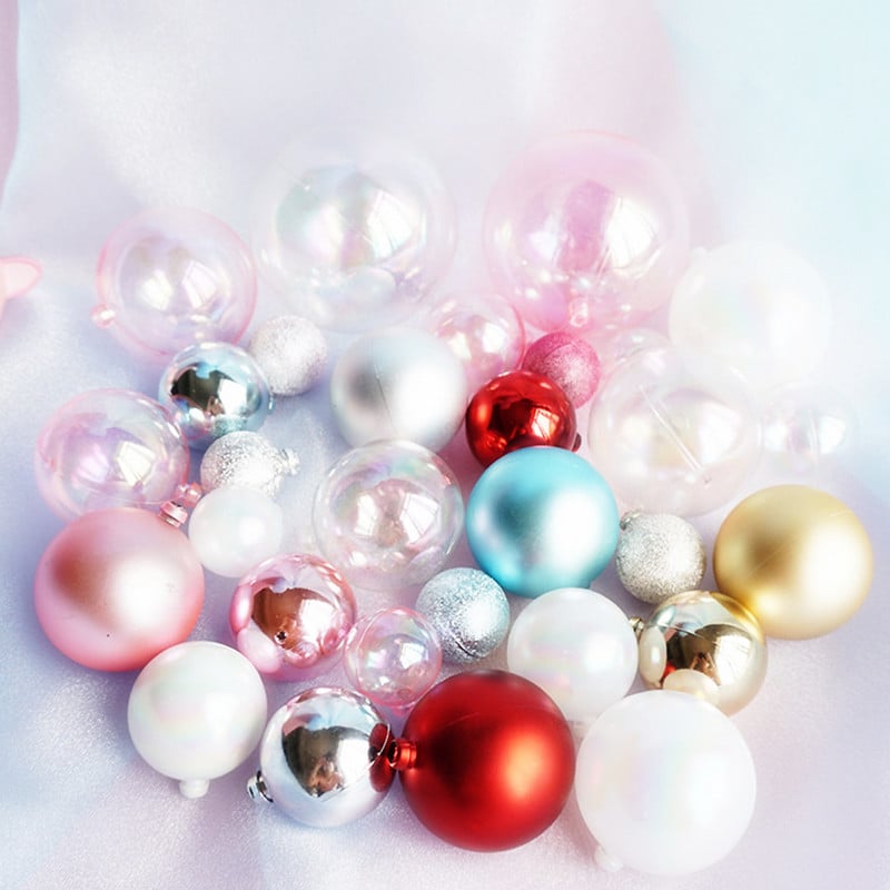 3/4/5 buc Bubble Balls Cake Topper Transparente, Colorate, Din Plastic, Decor Tort, Crăciun, Nunta, Zile de Naștere, Ornamente pentru Coacere