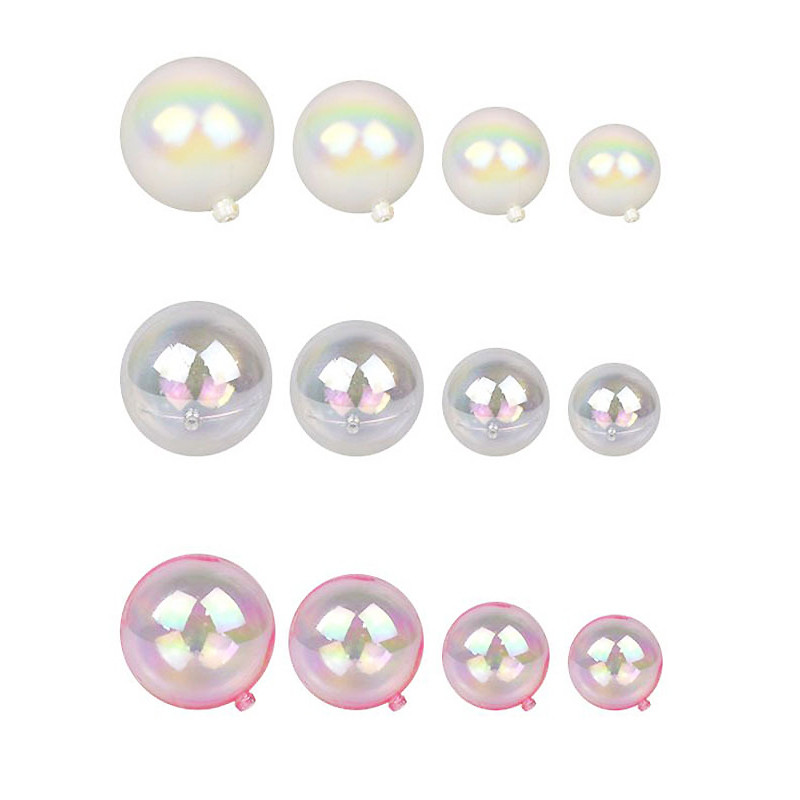 3/4/5 buc Bubble Balls Cake Topper Transparente, Colorate, Din Plastic, Decor Tort, Crăciun, Nunta, Zile de Naștere, Ornamente pentru Coacere