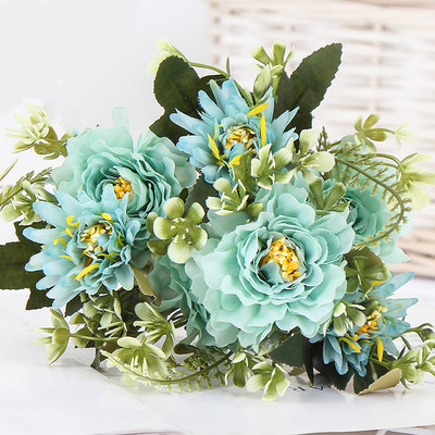 1 buchet de camelie bujor artificial trandafir flori mătase flori false flori de nuntă bricolaj acasă grădină decor pentru petrecere