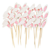 12db Nyúl Cupcake Topper Húsvéti Party Dekoráció Nyuszi Torta Feltétek Zászlók Gyerekek Születésnapi Torta Dekor Boldog Húsvéti Ünnepeket