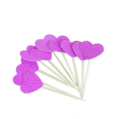 20db Mini Szíves Cupcake Toppers Születésnapi Torta Feltét Díszítő Pick Gyerekek Születésnapi Esküvői Party Dekoráció Babaváró kedvencek
